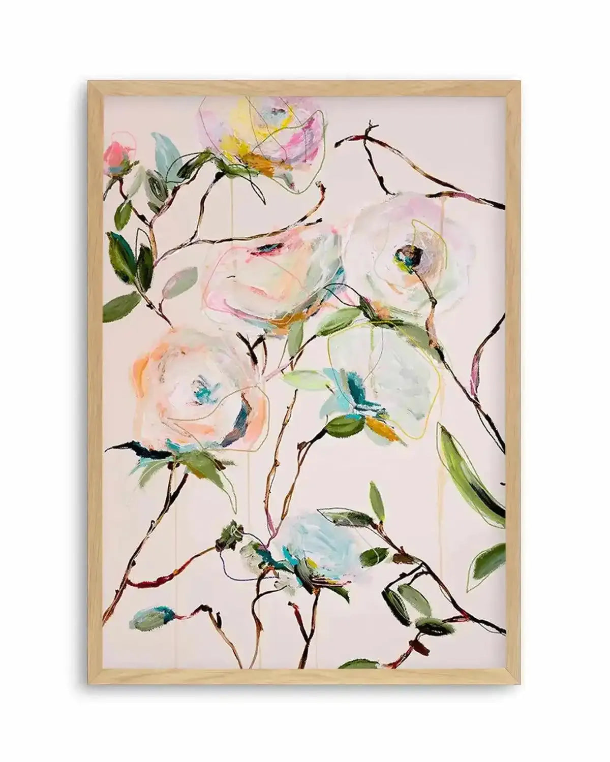 Rose Floral by Leigh Viner Art Print from Olive et Oriel where you can shop wallpaper and artworks online