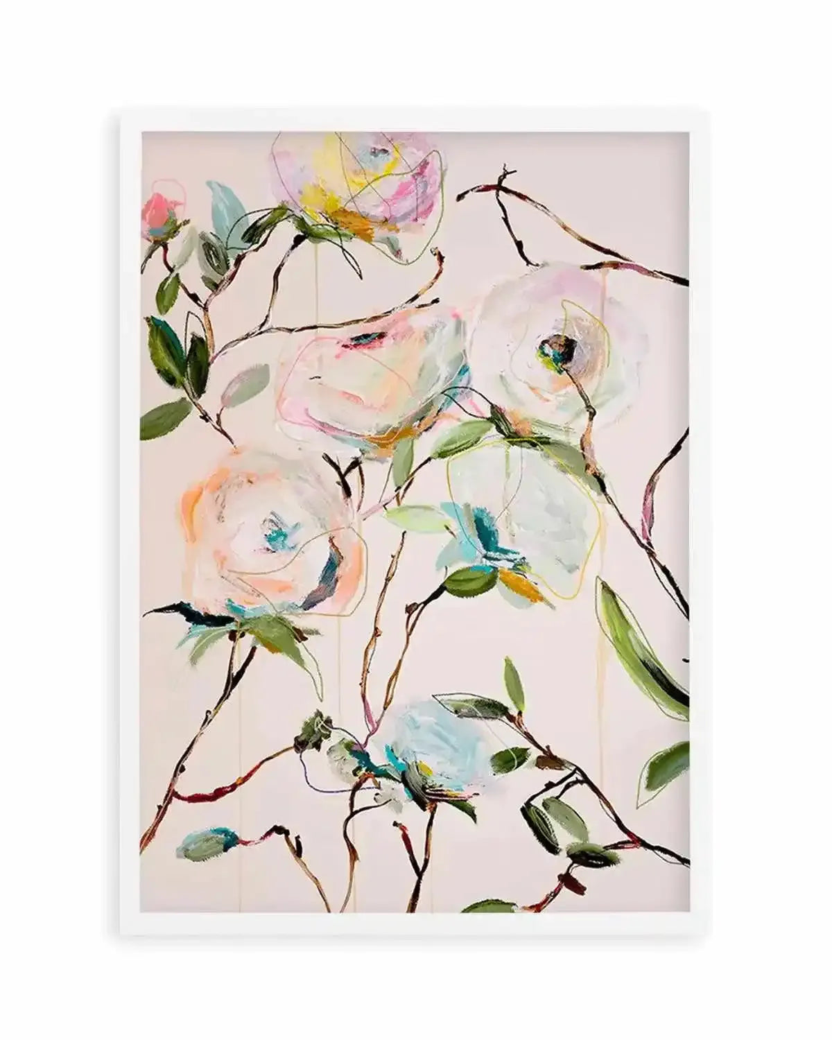Rose Floral by Leigh Viner Art Print from Olive et Oriel where you can shop wallpaper and artworks online