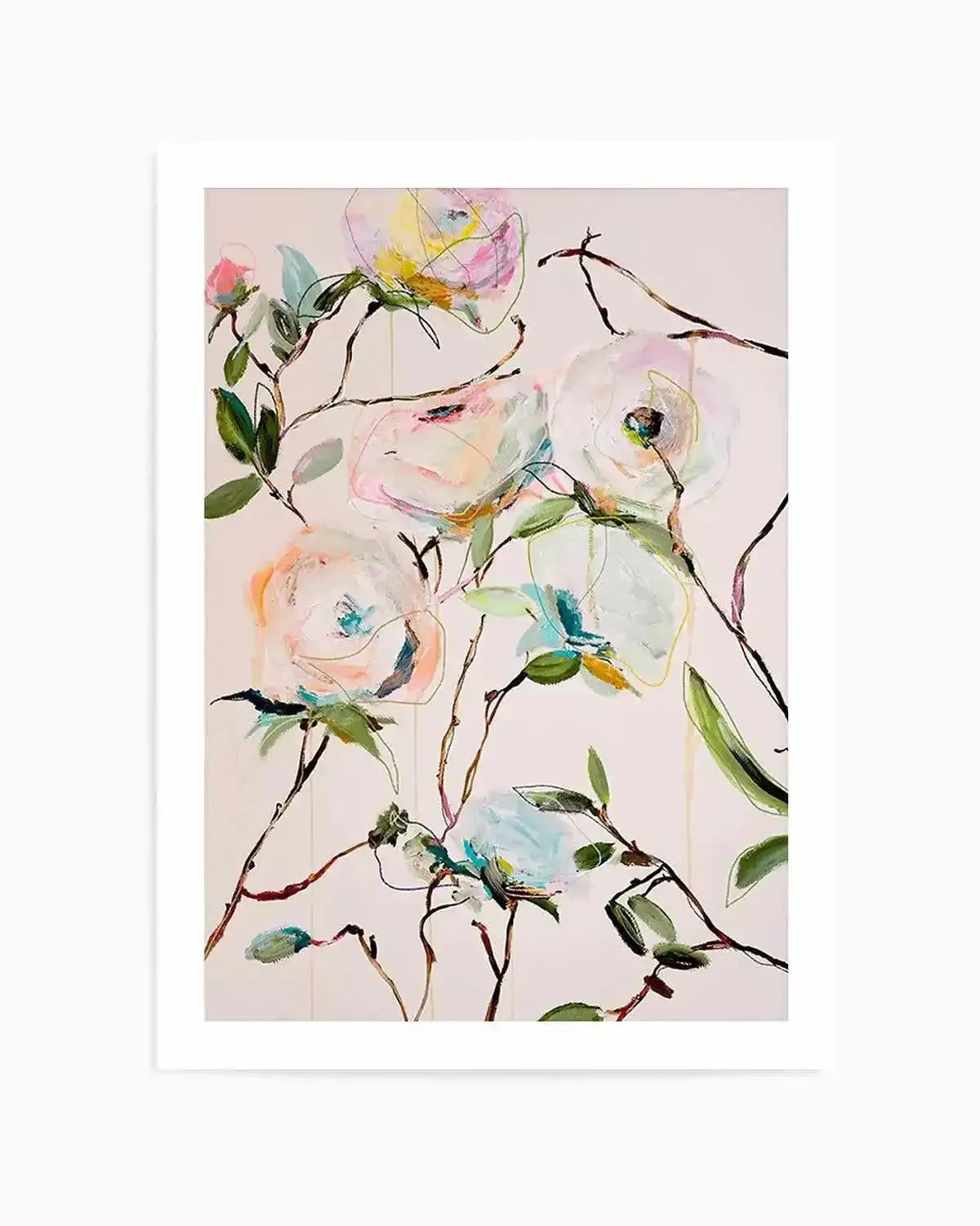 Rose Floral by Leigh Viner Art Print from Olive et Oriel where you can shop wallpaper and artworks online