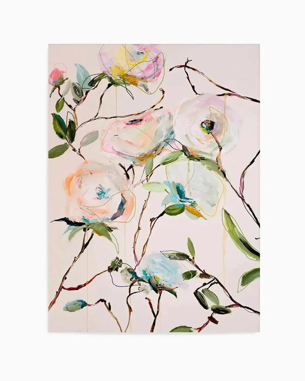 Rose Floral by Leigh Viner Art Print from Olive et Oriel where you can shop wallpaper and artworks online