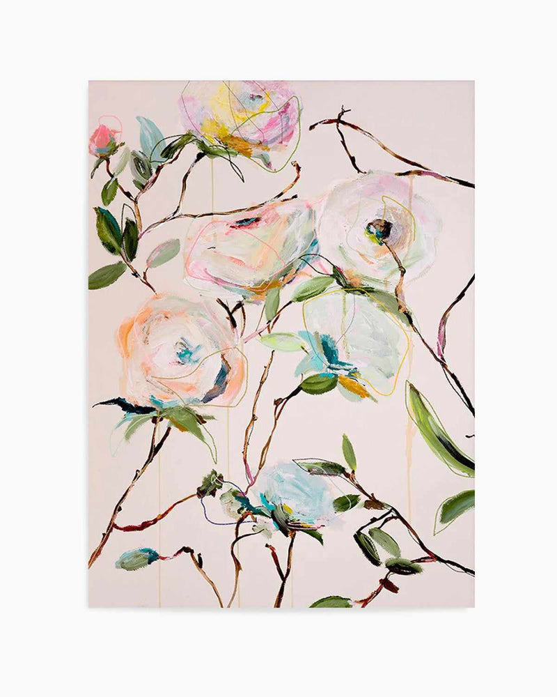 Rose Floral by Leigh Viner Art Print