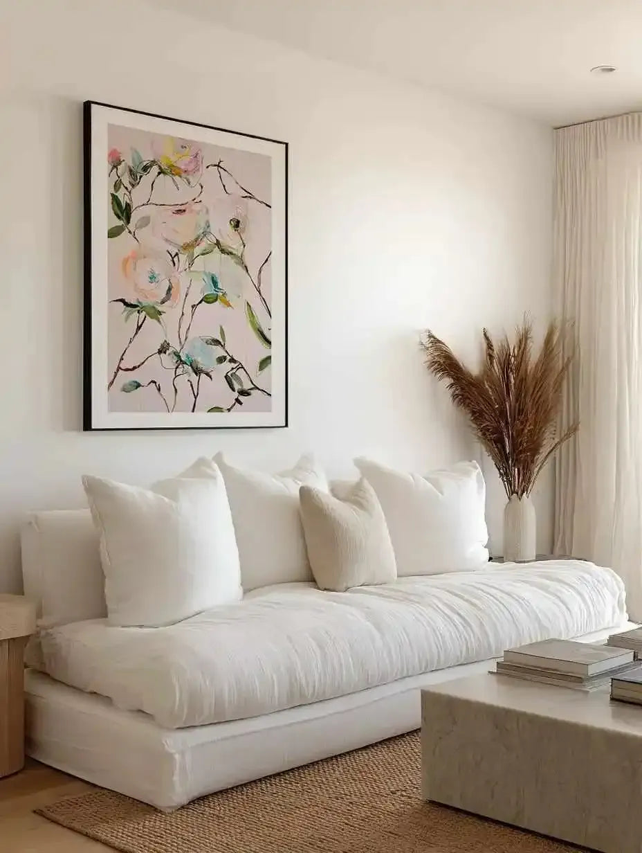 Rose Floral by Leigh Viner Art Print from Olive et Oriel where you can shop wallpaper and artworks online