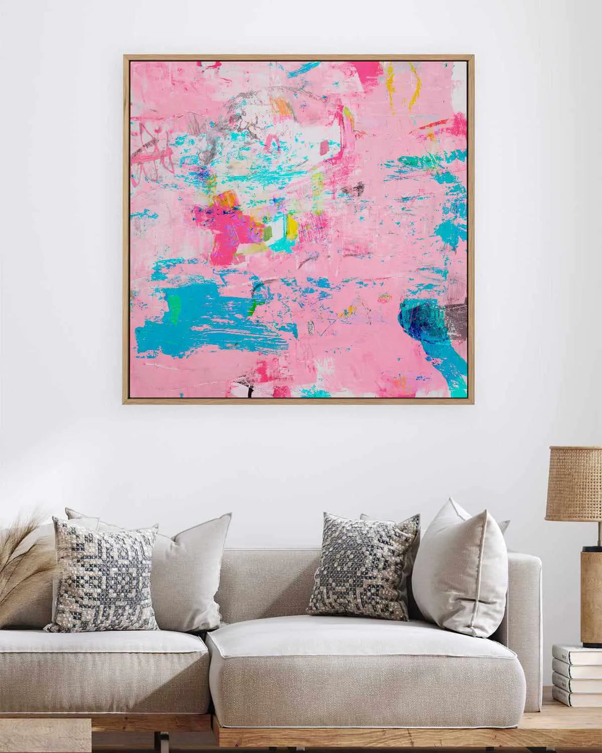 Rose Pink by Antonia Tzenova | Framed Canvas Art Print from Olive et Oriel where you can shop wallpaper and artworks online