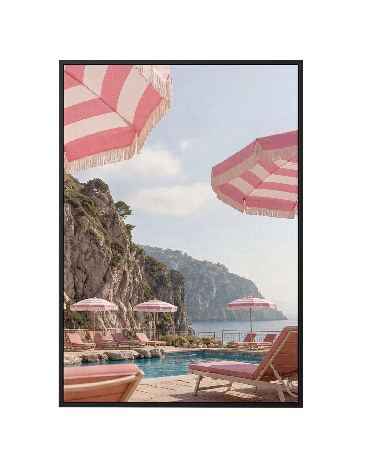 Rose Riviera I | Framed Canvas Art Print
