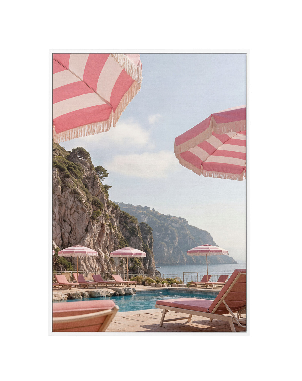Rose Riviera I | Framed Canvas Art Print