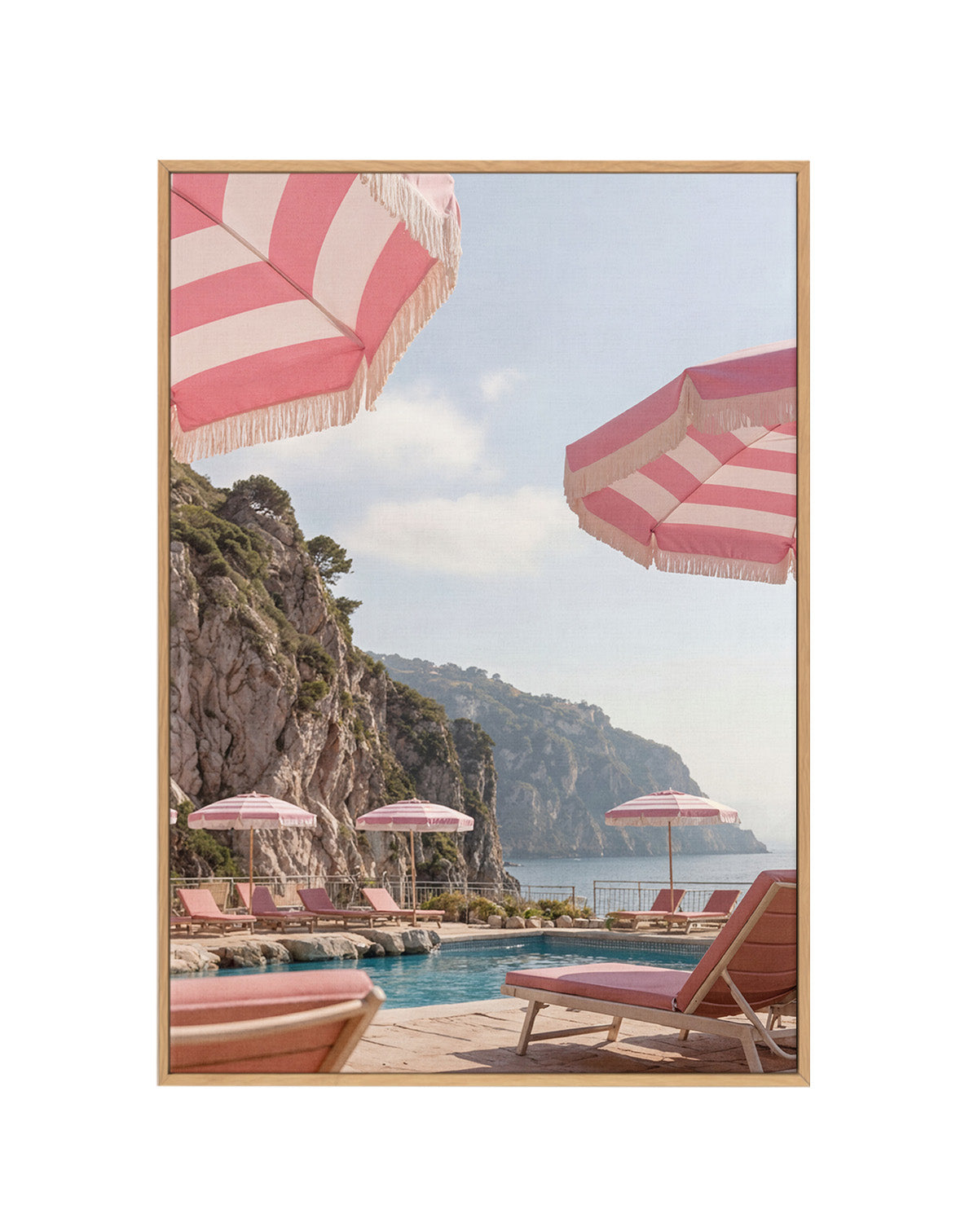 Rose Riviera I | Framed Canvas Art Print