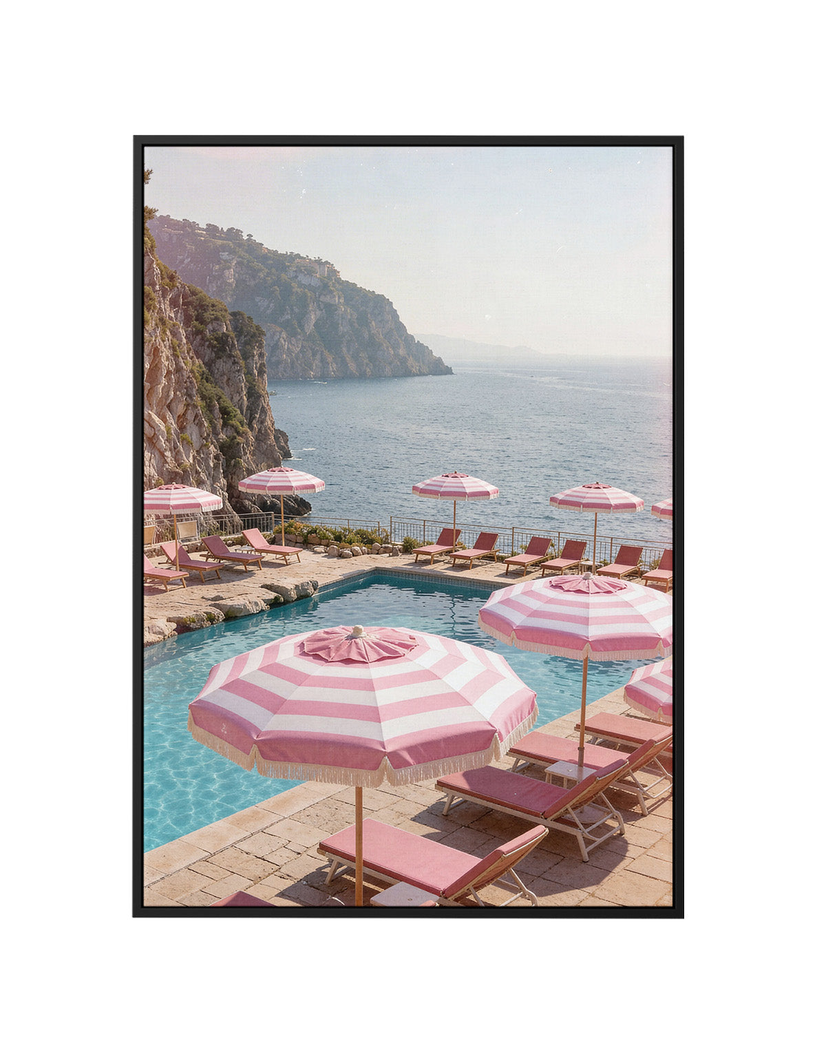 Rose Riviera II | Framed Canvas Art Print