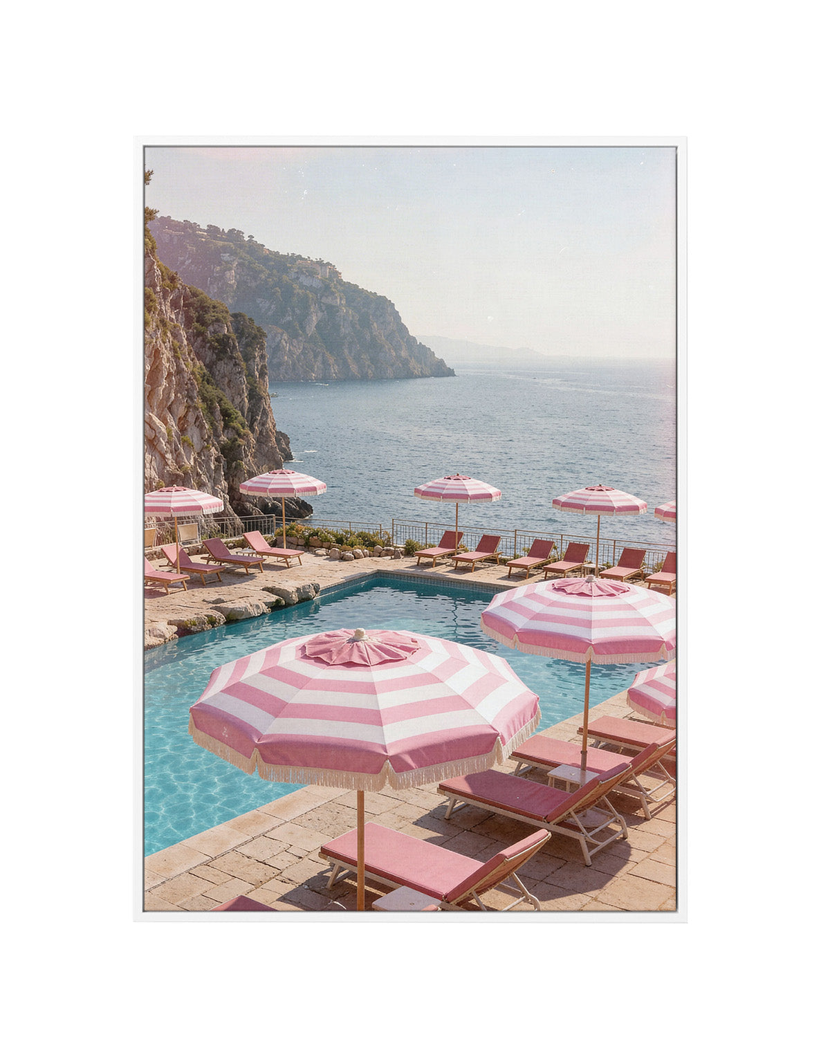 Rose Riviera II | Framed Canvas Art Print