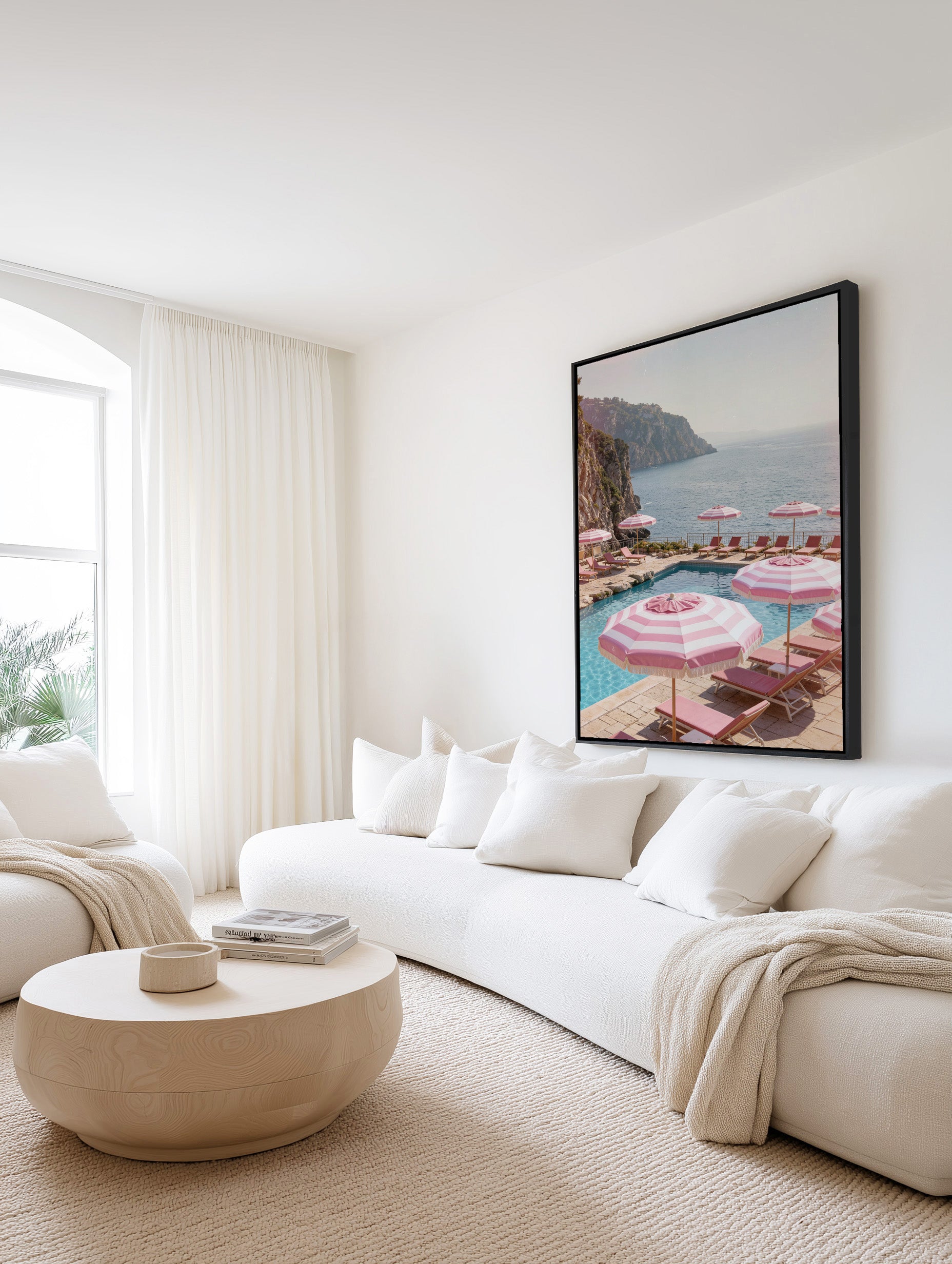 Rose Riviera II | Framed Canvas Art Print