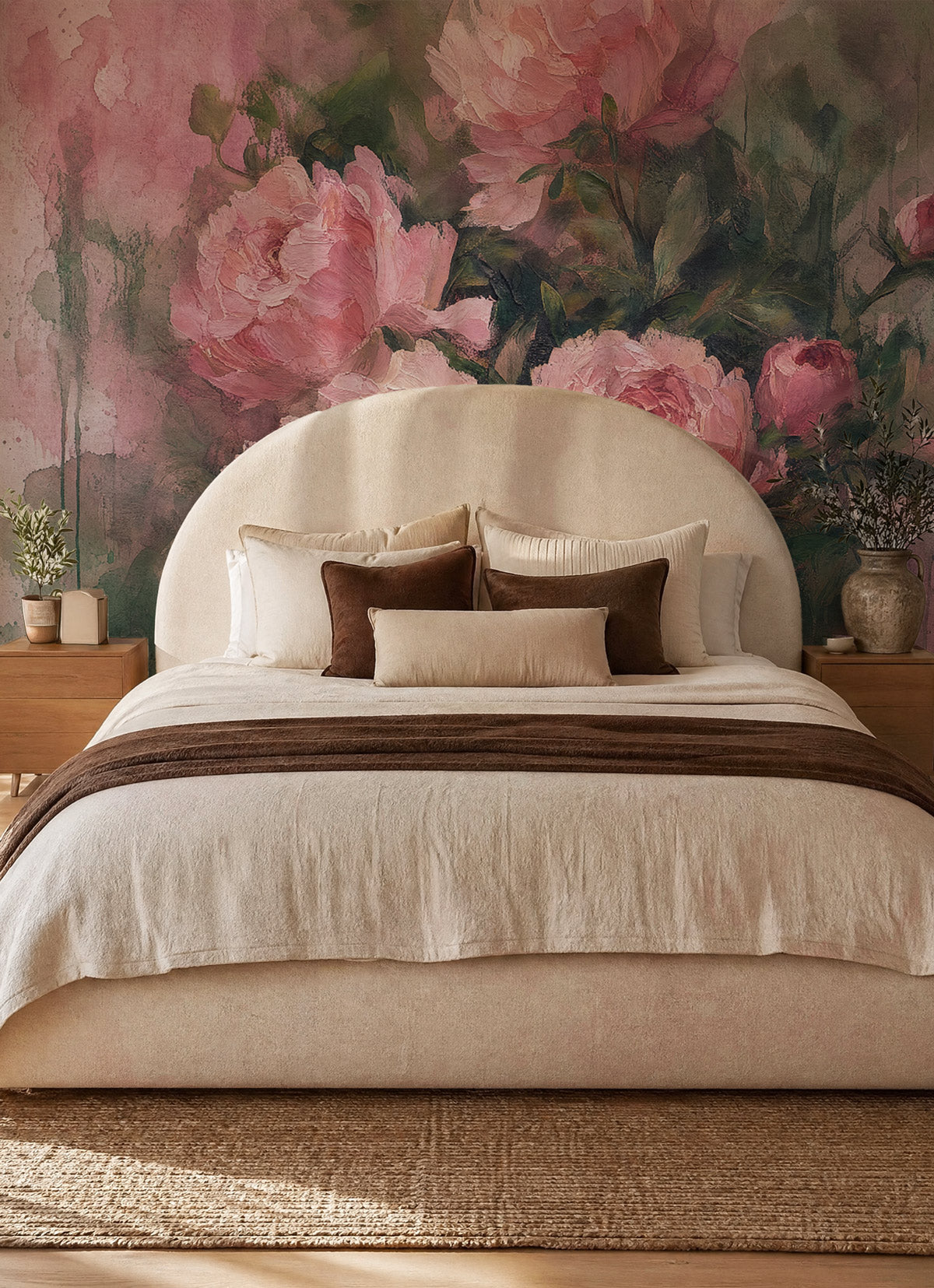 Rose Drip Mural Wallpaper
