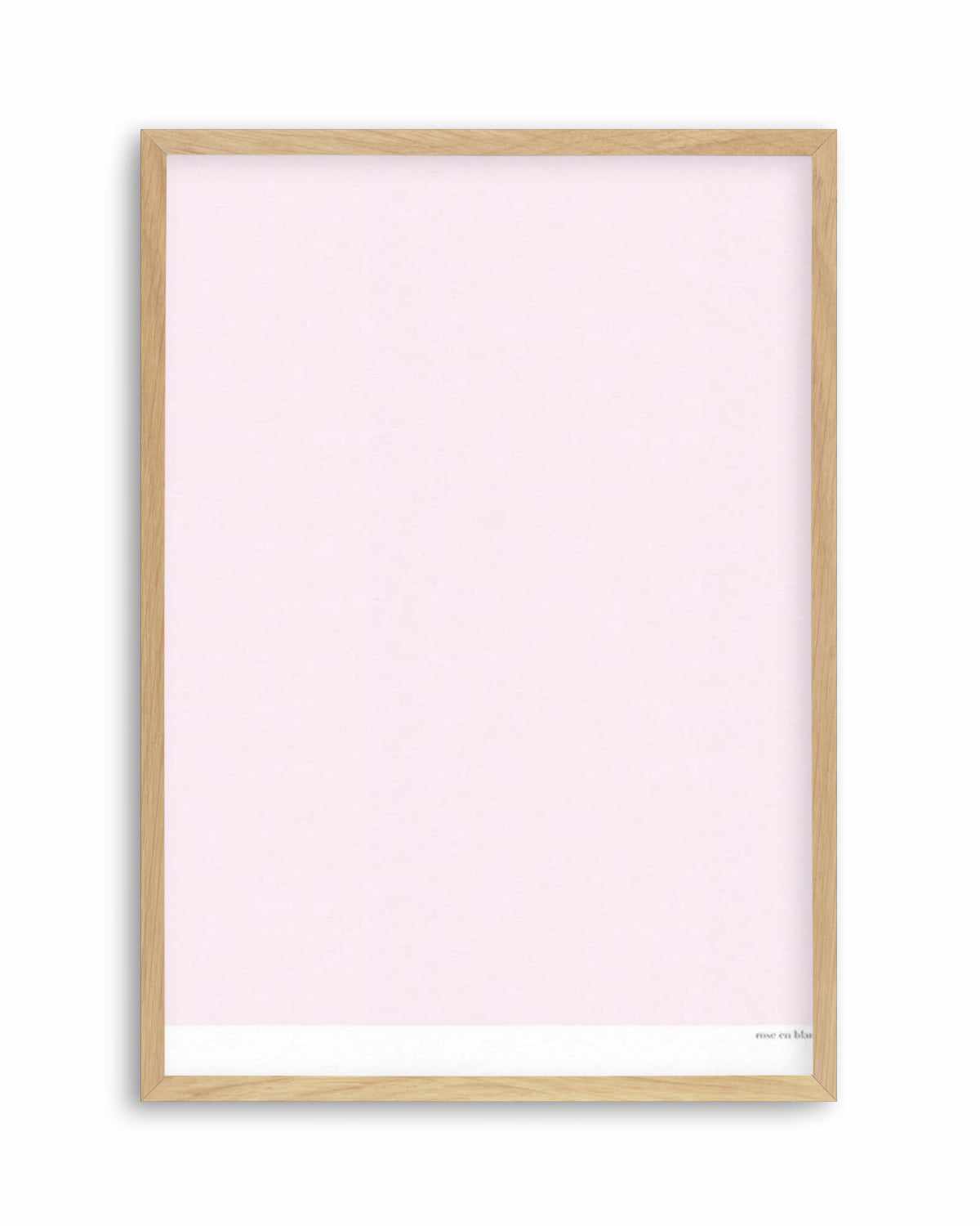 Rose en Blanc Art Print