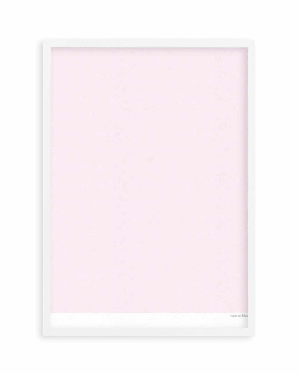 Rose en Blanc Art Print