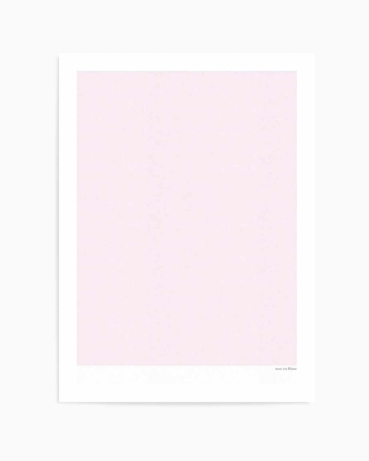 Rose en Blanc Art Print