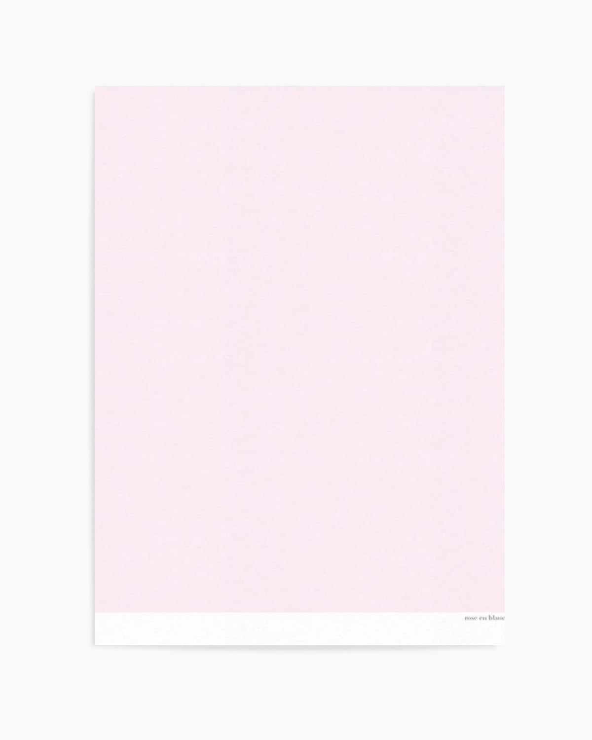 Rose en Blanc Art Print