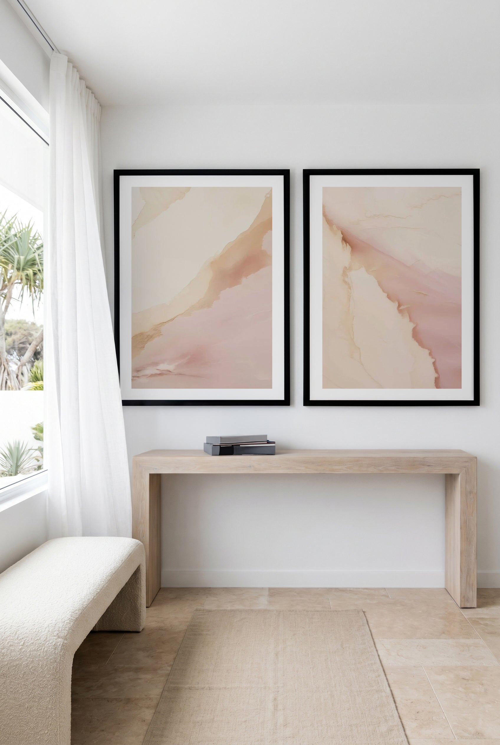 Rose Fusion I & II Art Print Set of 2 | Matching Wall Art