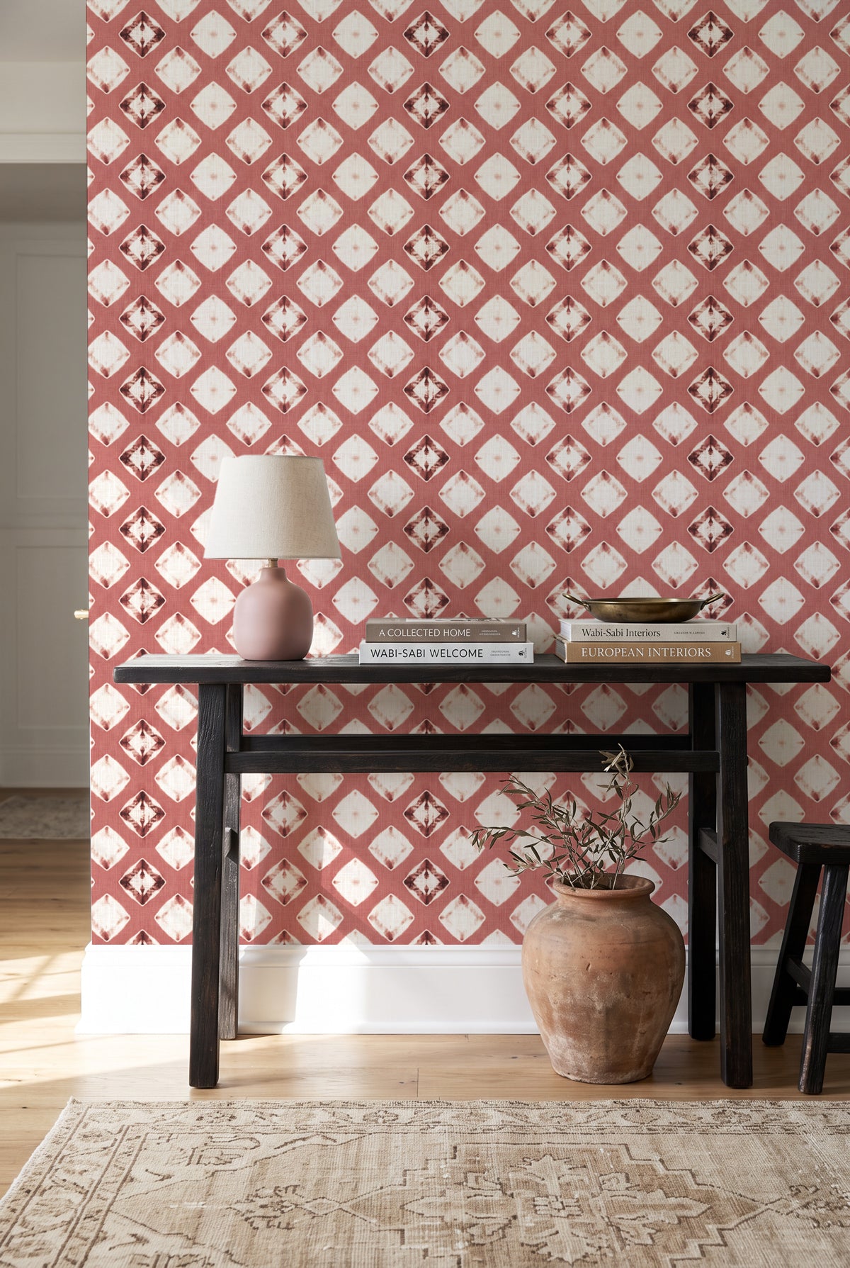 Rosewood Diamond Wallpaper
