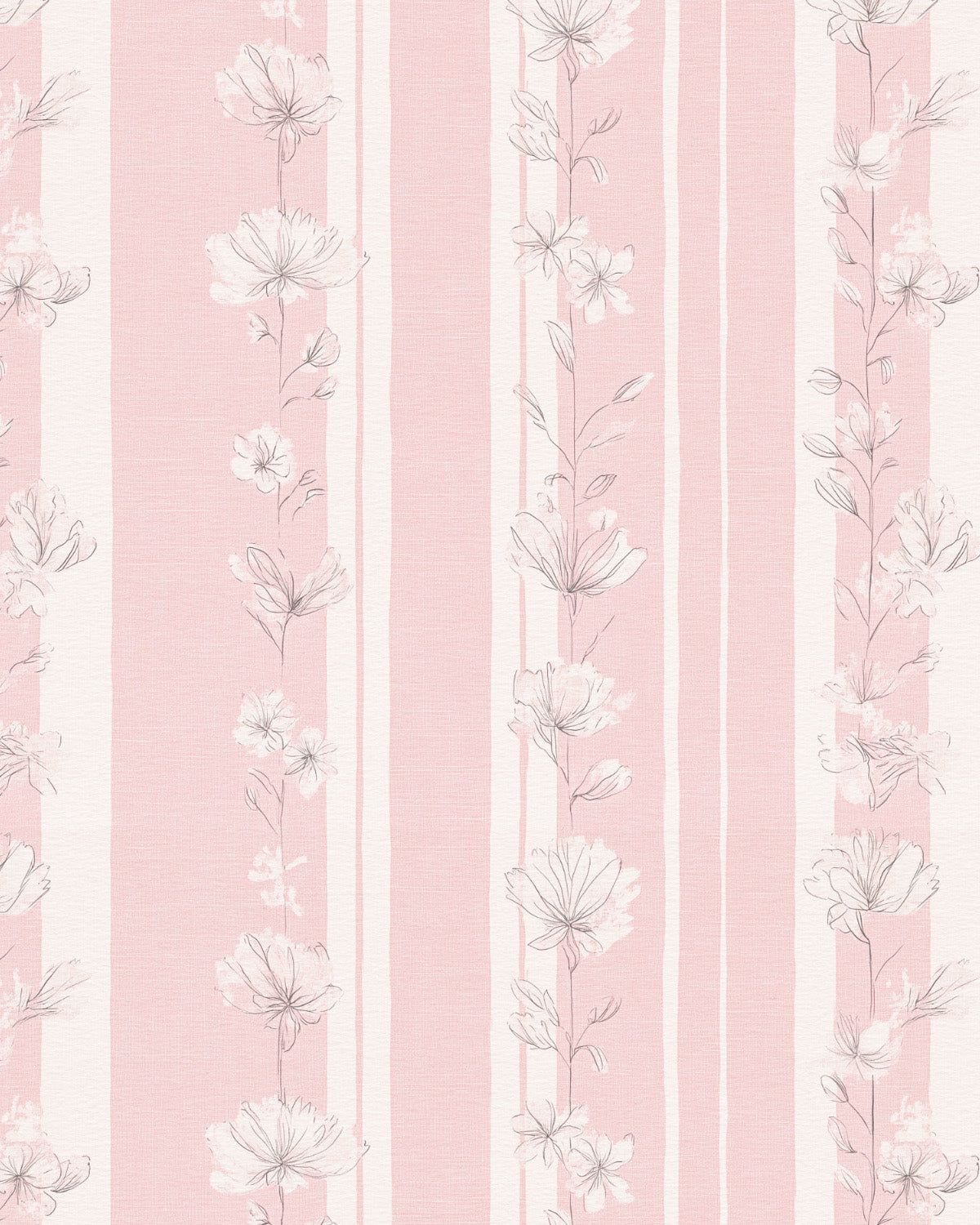 Rosewood Stripe Wallpaper from Olive et Oriel where you can shop wallpaper and artworks online
