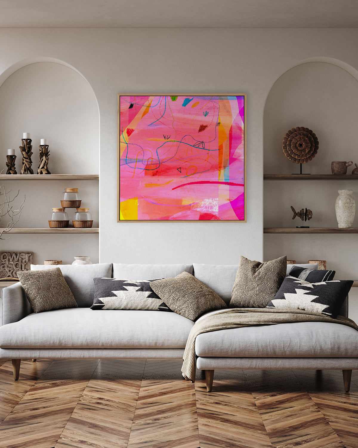 Rosey by Antonia Tzenova | Framed Canvas Art Print