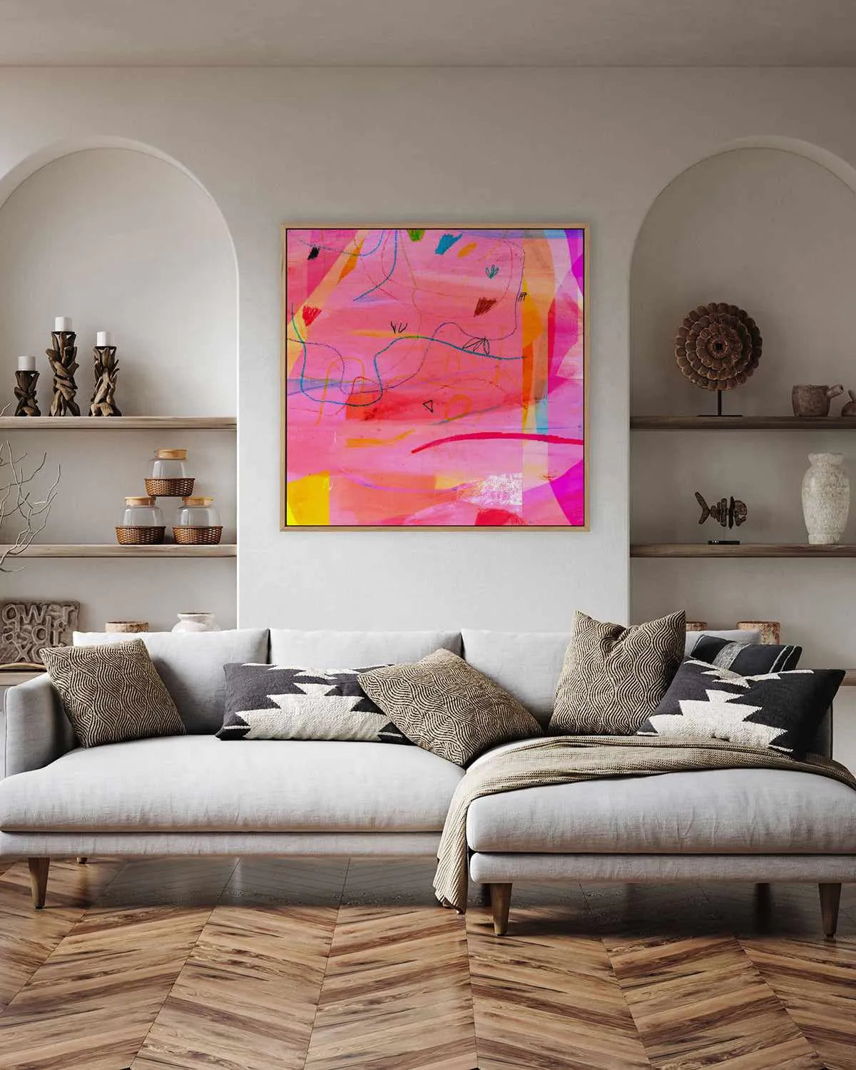 Rosey by Antonia Tzenova | Framed Canvas Art Print from Olive et Oriel where you can shop wallpaper and artworks online