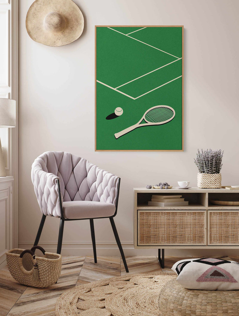 Rosi Feist Tennis Club By Rosi Feist  | Framed Canvas Art Print