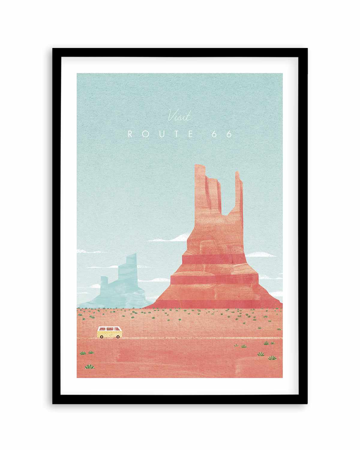 Route 66 by Henry Rivers Art Print