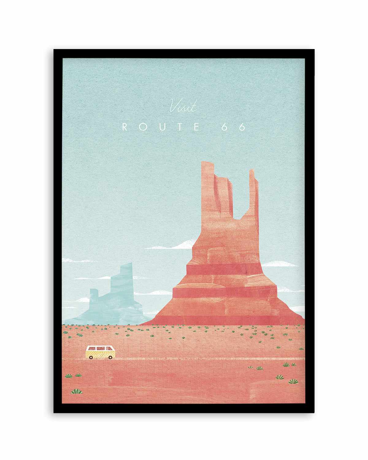 Route 66 by Henry Rivers Art Print