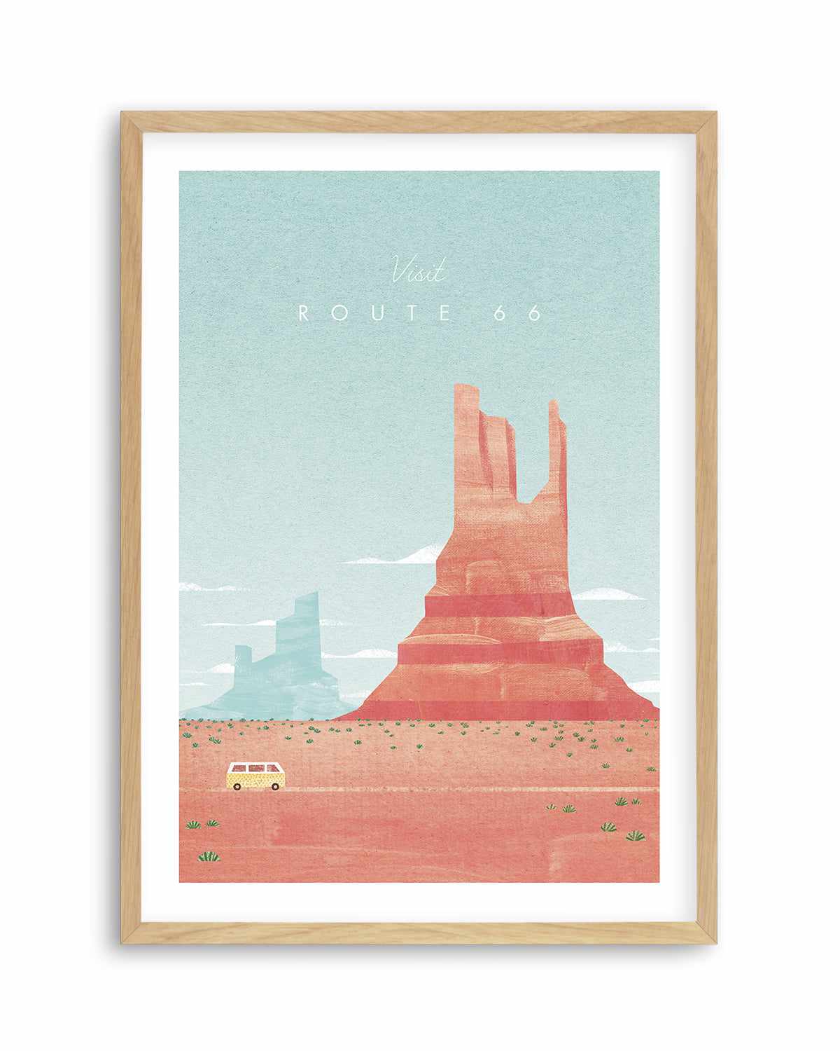 Route 66 by Henry Rivers Art Print