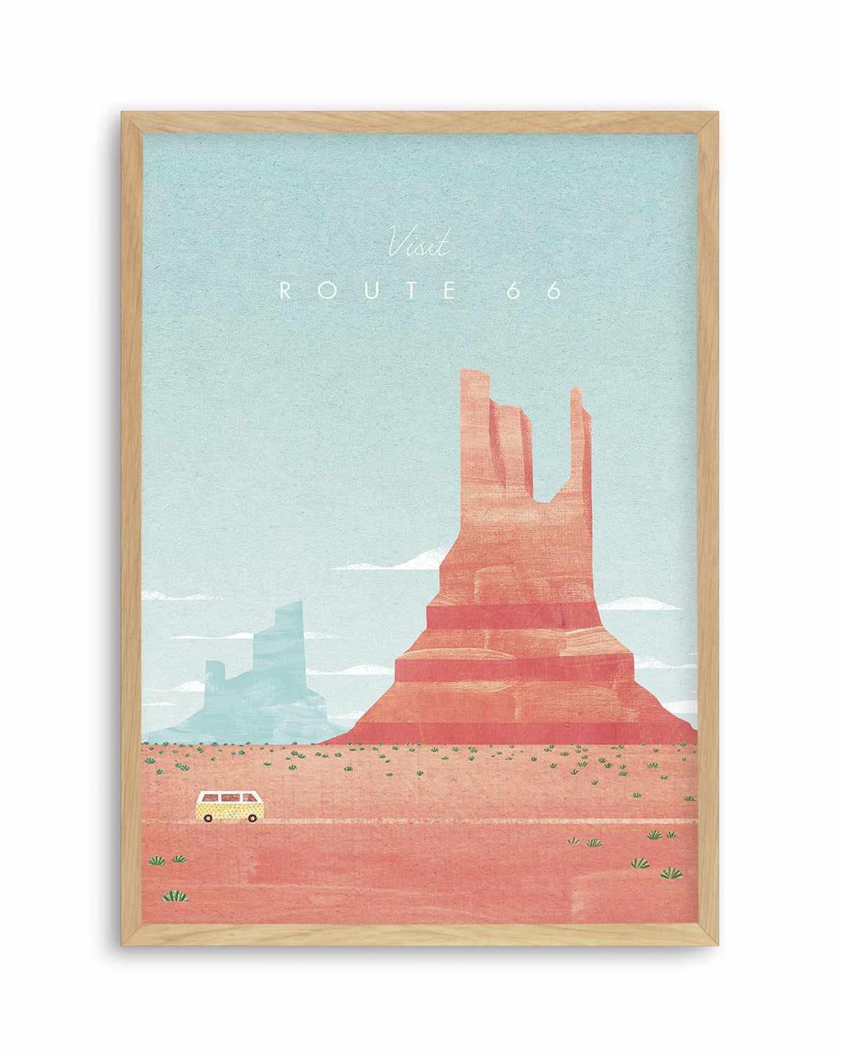 Route 66 by Henry Rivers Art Print