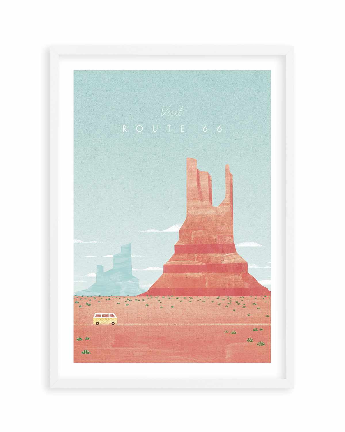 Route 66 by Henry Rivers Art Print