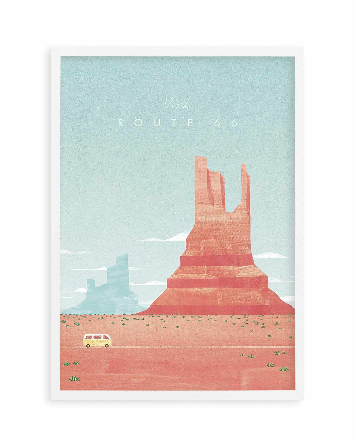 Route 66 by Henry Rivers Art Print