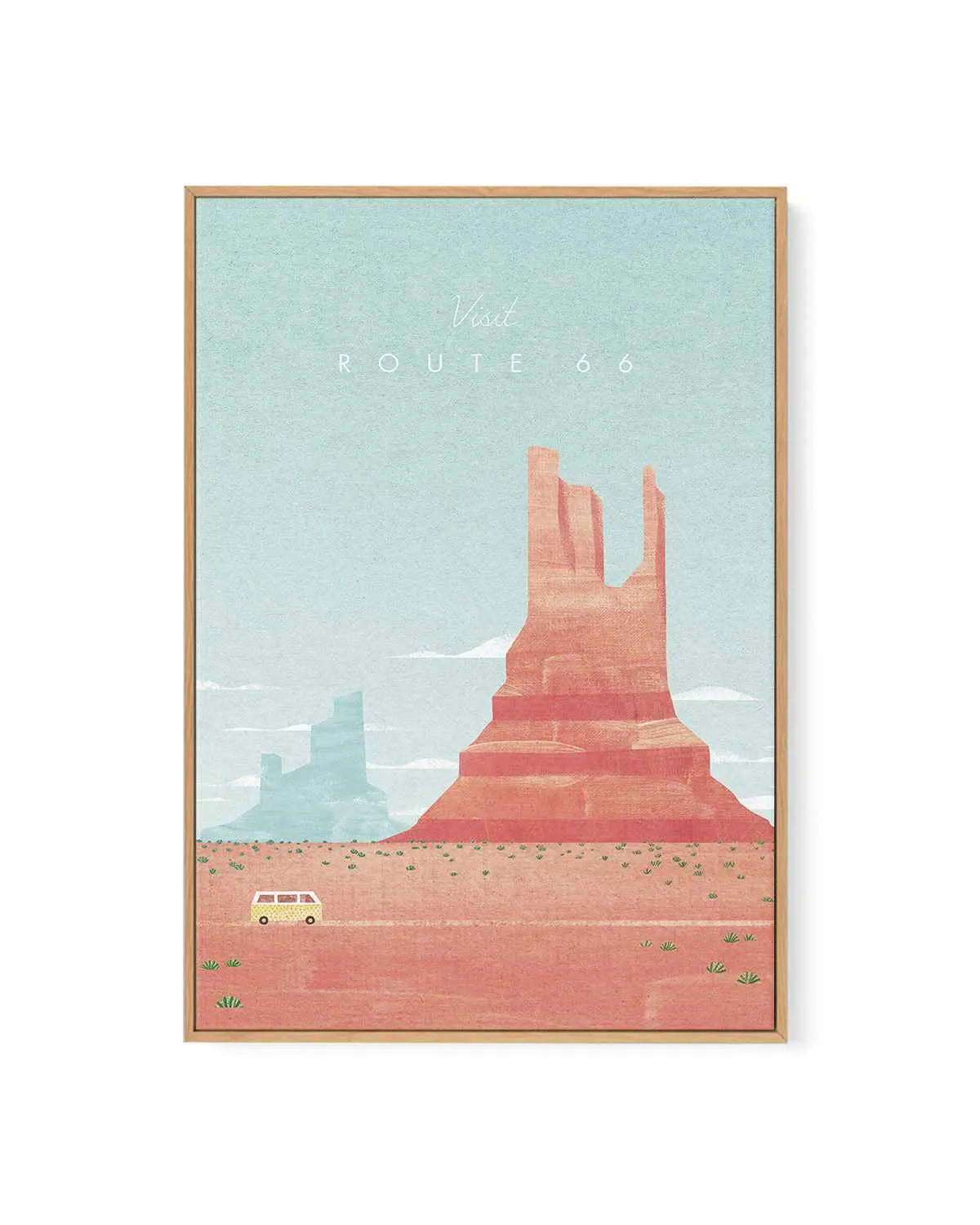 Route 66 by Henry Rivers | Framed Canvas Art Print from Olive et Oriel where you can shop wallpaper and artworks online