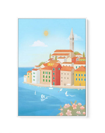 Rovinj Croatia By Petra Lizde | Framed Canvas Art Print from Olive et Oriel where you can shop wallpaper and artworks online