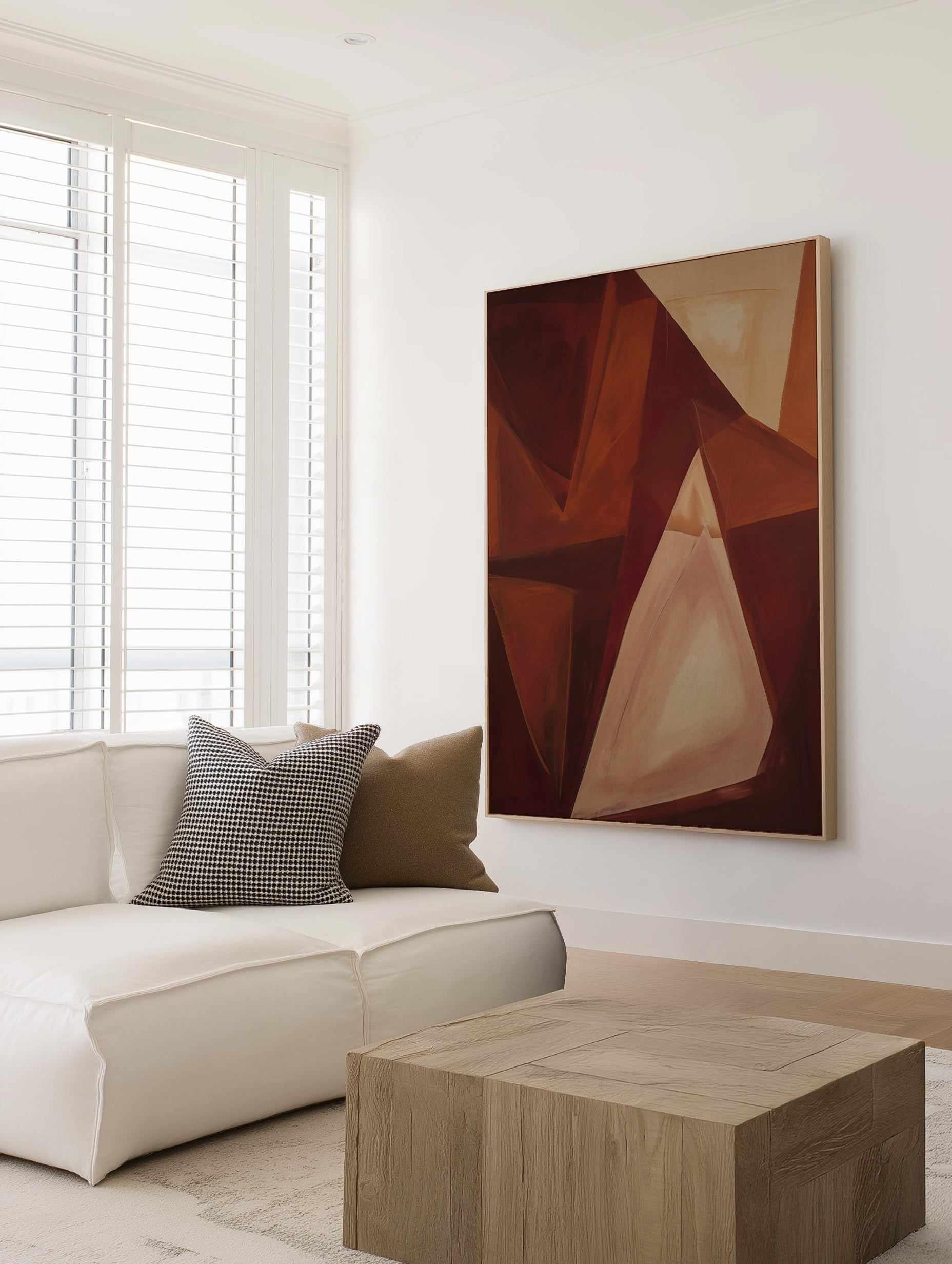 Rubra I | Framed Canvas Art Print from Olive et Oriel where you can shop wallpaper and artworks online