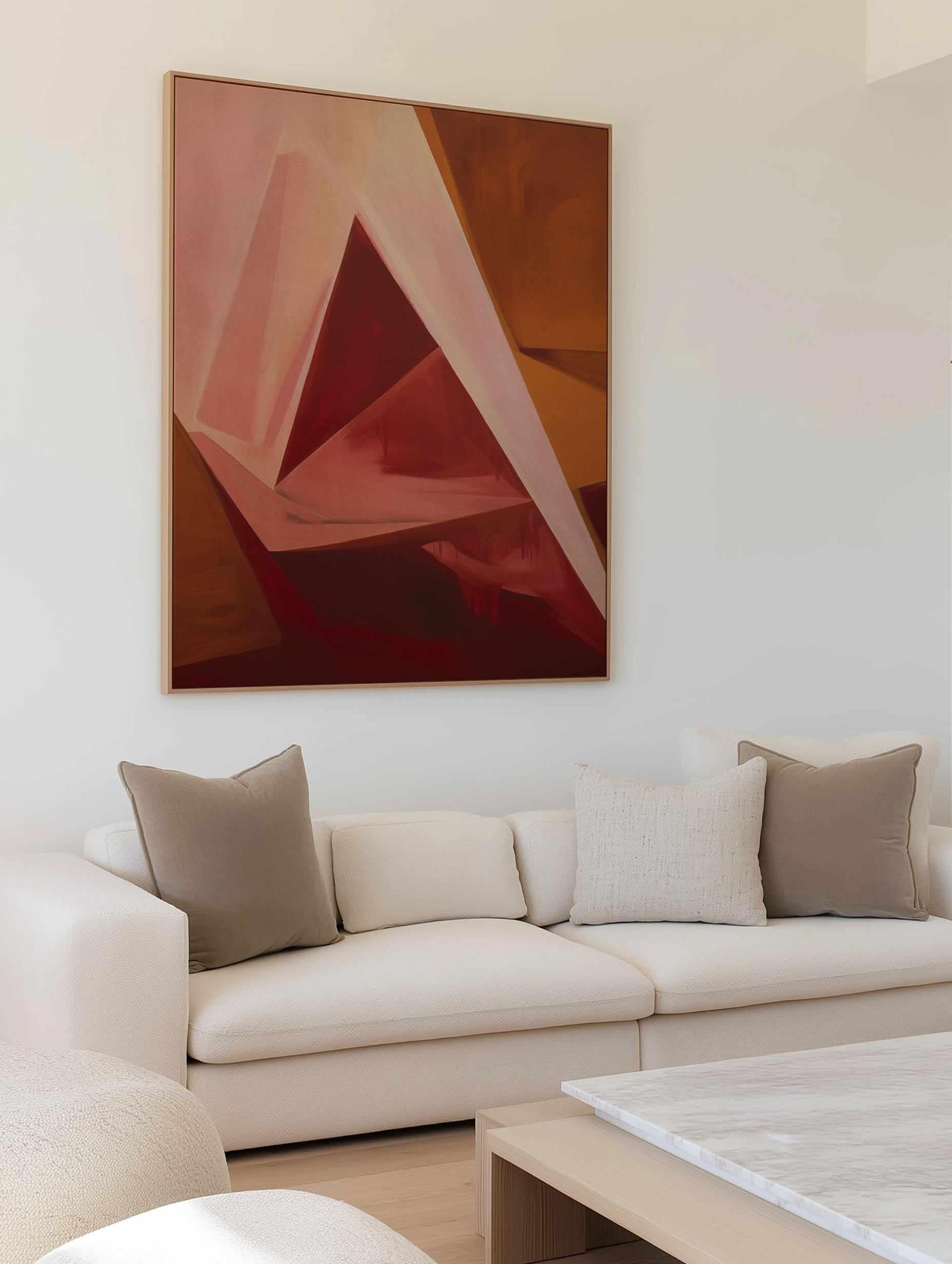 Rubra II | Framed Canvas Art Print from Olive et Oriel where you can shop wallpaper and artworks online