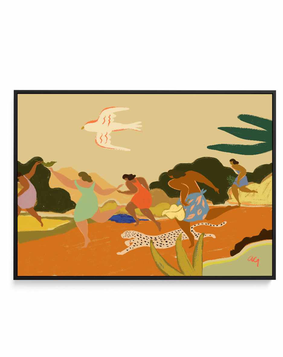 Run by Arty Guava | Framed Canvas Art Print