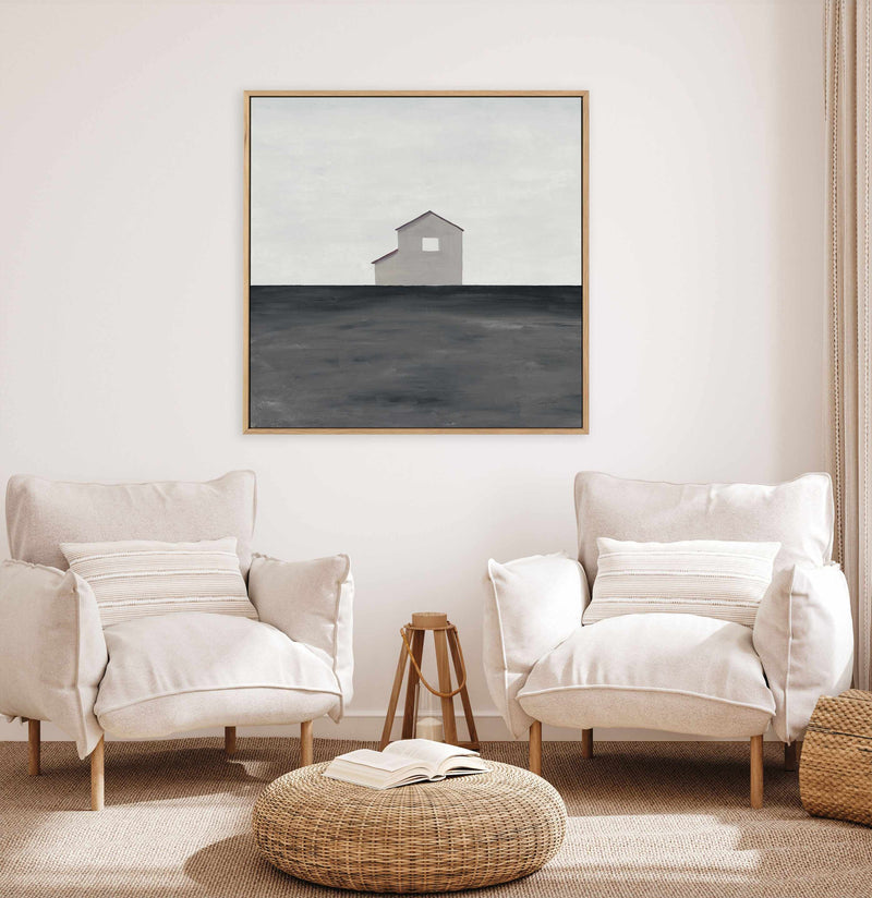 Rural Simplicity IV Neutral | Framed Canvas Art Print