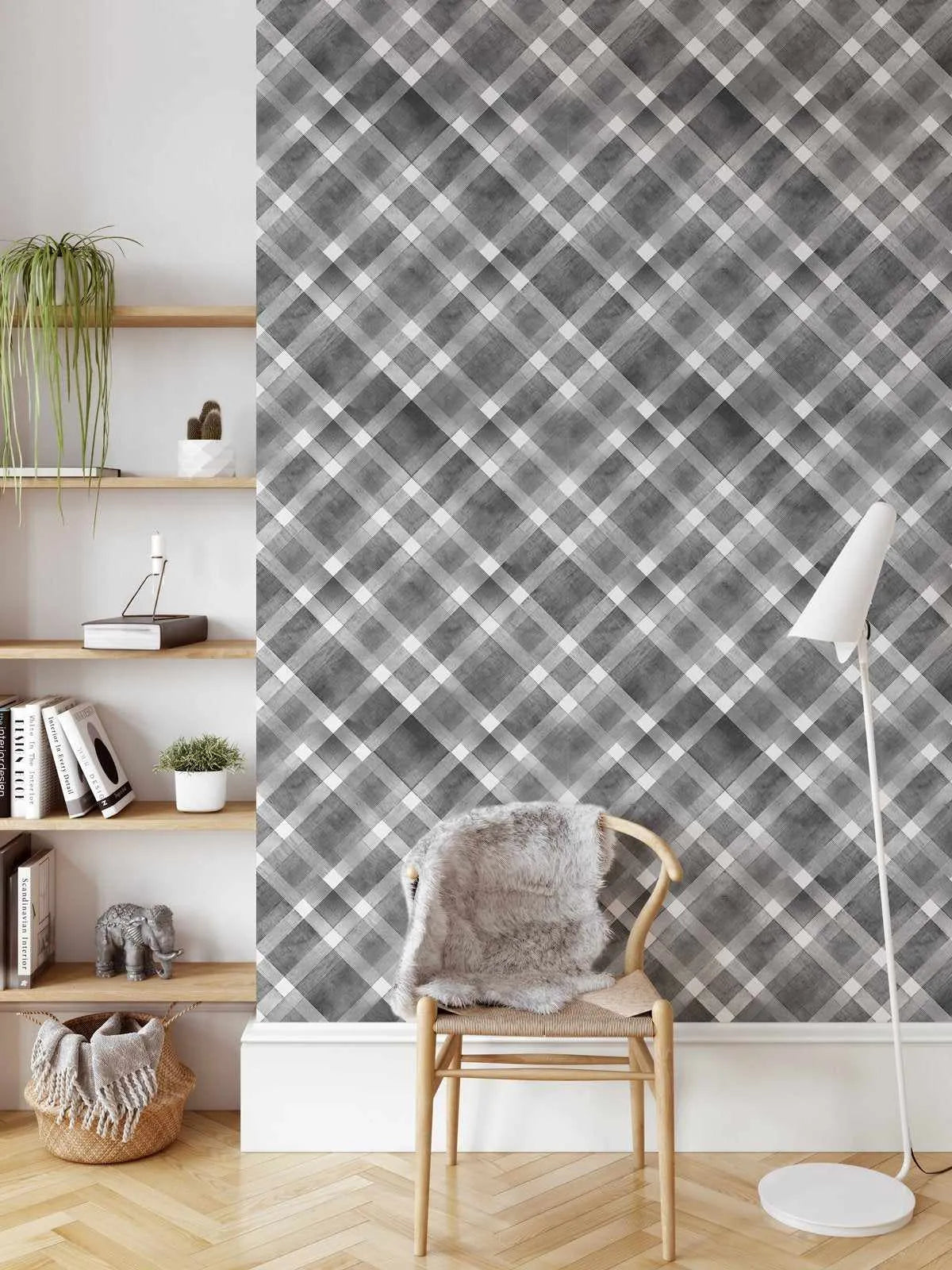 Rustic Check in Coal Wallpaper-Wallpaper-Buy Kids Removable Wallpaper Online Our Custom Made Children√¢‚Ç¨‚Ñ¢s Wallpapers Are A Fun Way To Decorate And Enhance Boys Bedroom Decor And Girls Bedrooms They Are An Amazing Addition To Your Kids Bedroom Walls Our Collection of Kids Wallpaper Is Sure To Transform Your Kids Rooms Interior Style From Pink Wallpaper To Dinosaur Wallpaper Even Marble Wallpapers For Teen Boys Shop Peel And Stick Wallpaper Online Today With Olive et Oriel