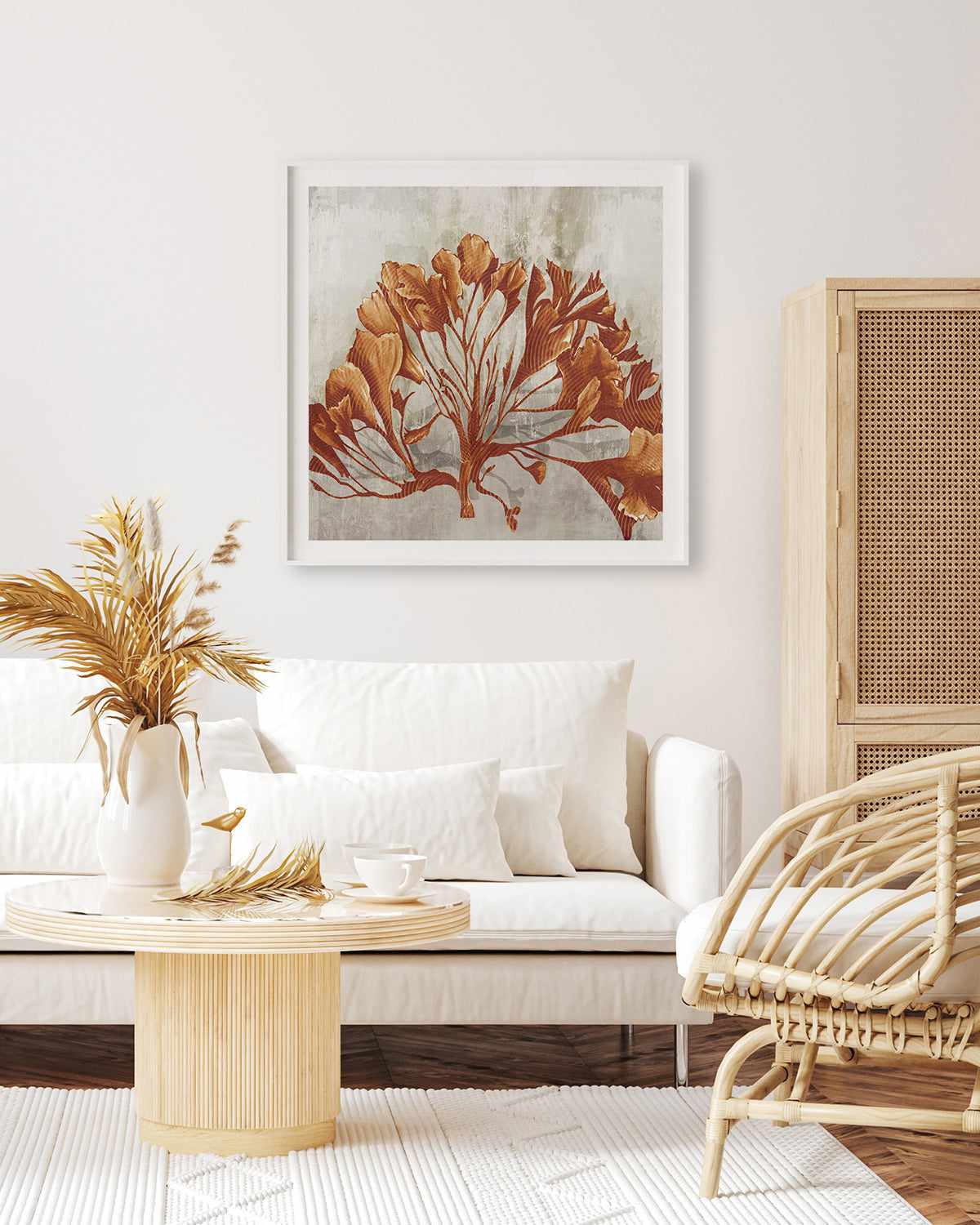 Rustic Coral II Art Print