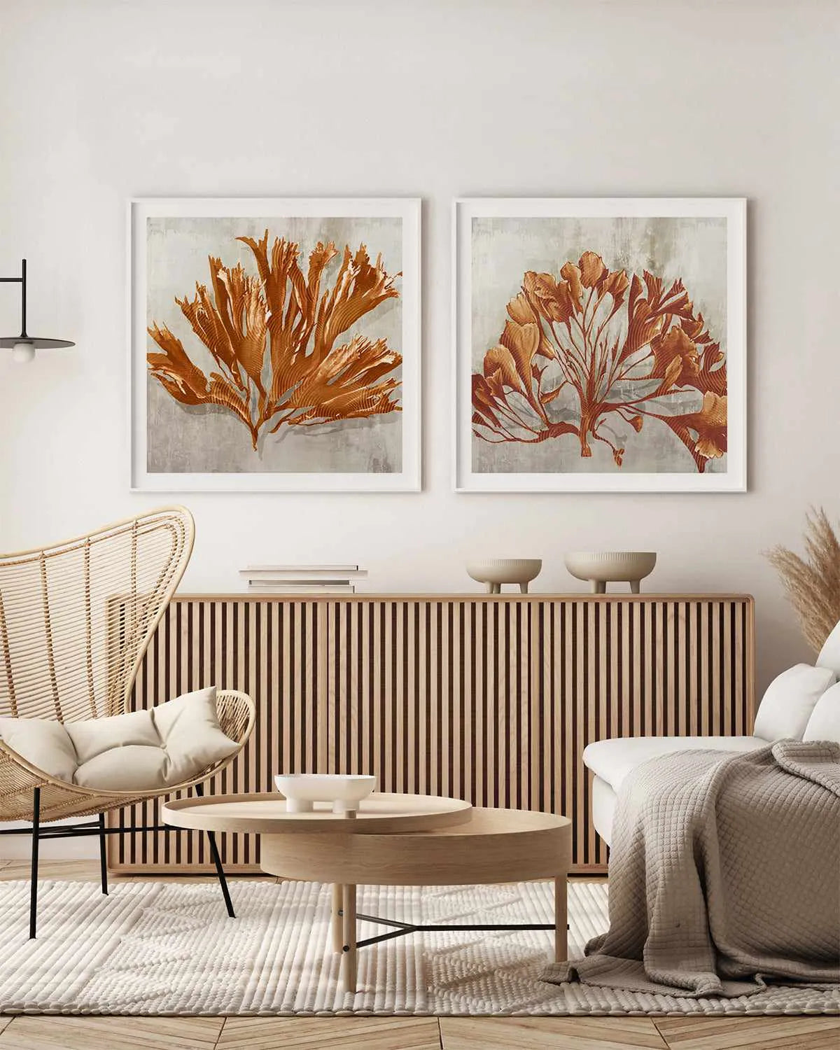 Rustic Coral II Art Print from Olive et Oriel where you can shop wallpaper and artworks online