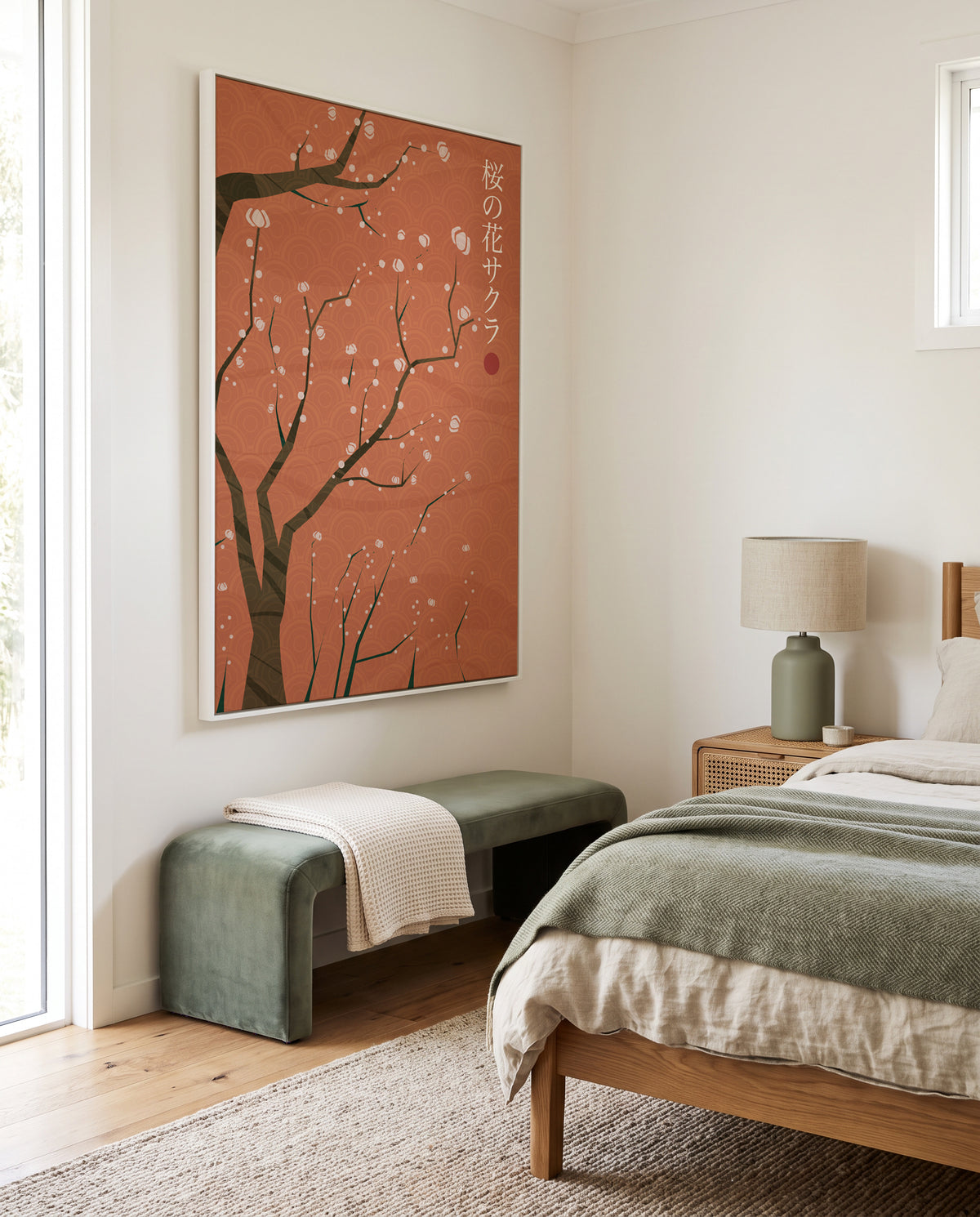 Sakura Cherry Blossoms by Fadil Roze | Framed Canvas Art Print