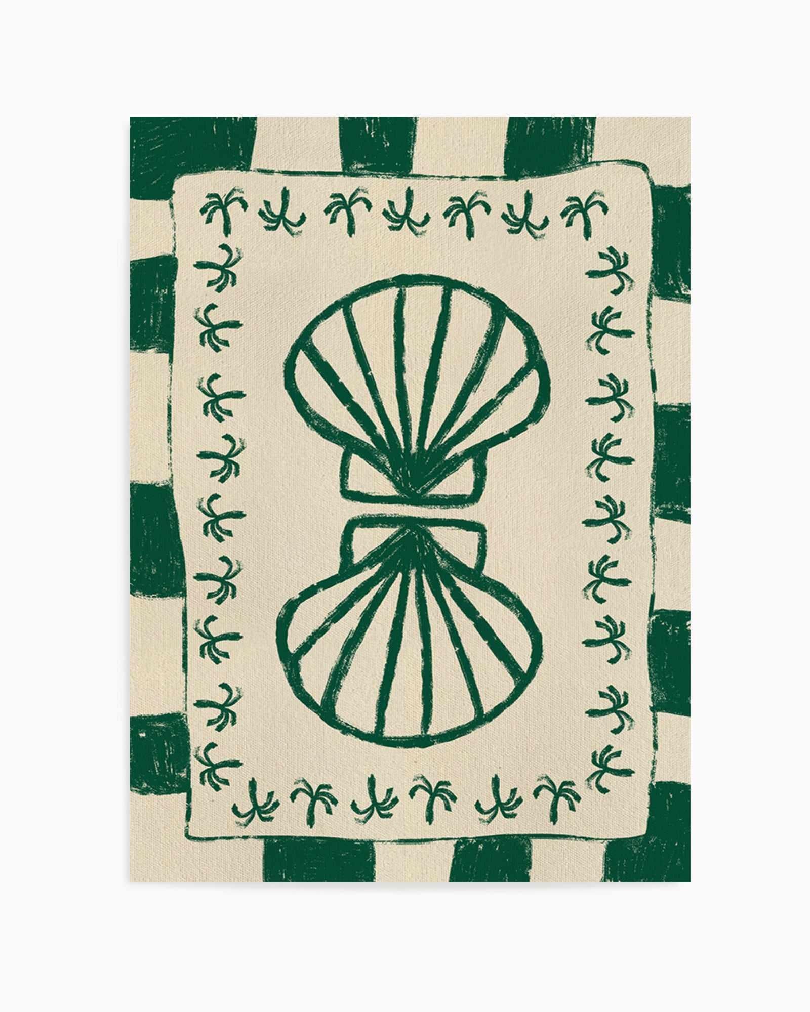 Seashell Symphony by Shatha Al Dafai | Art Print from Olive et Oriel where you can shop wallpaper and artworks online