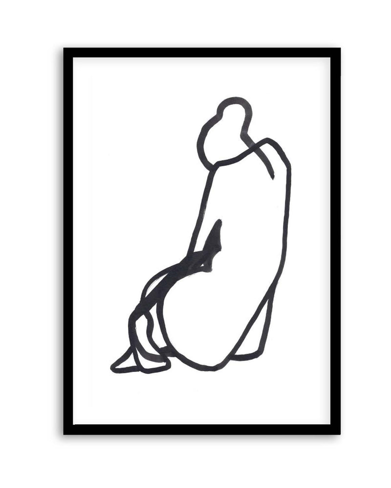 SITTING WOMAN V By Jorgen Hansson | Art Print