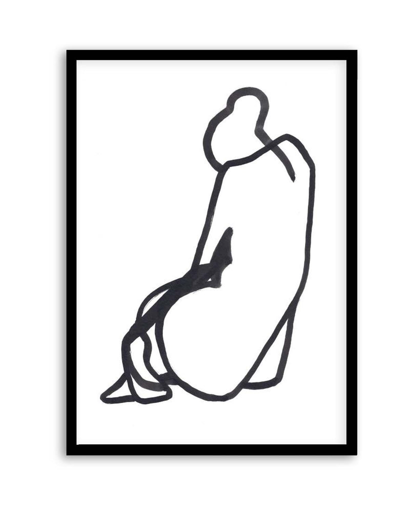 SITTING WOMAN V By Jorgen Hansson | Art Print