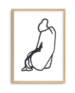 SITTING WOMAN V By Jorgen Hansson | Art Print