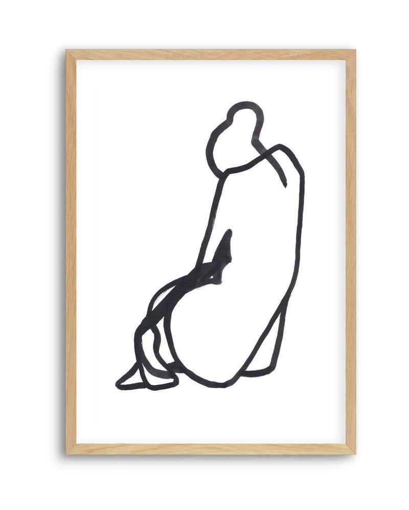 SITTING WOMAN V By Jorgen Hansson | Art Print