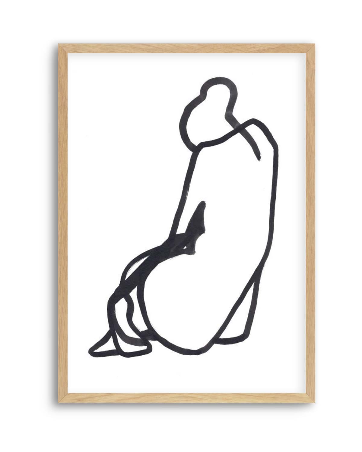 SITTING WOMAN V By Jorgen Hansson | Art Print