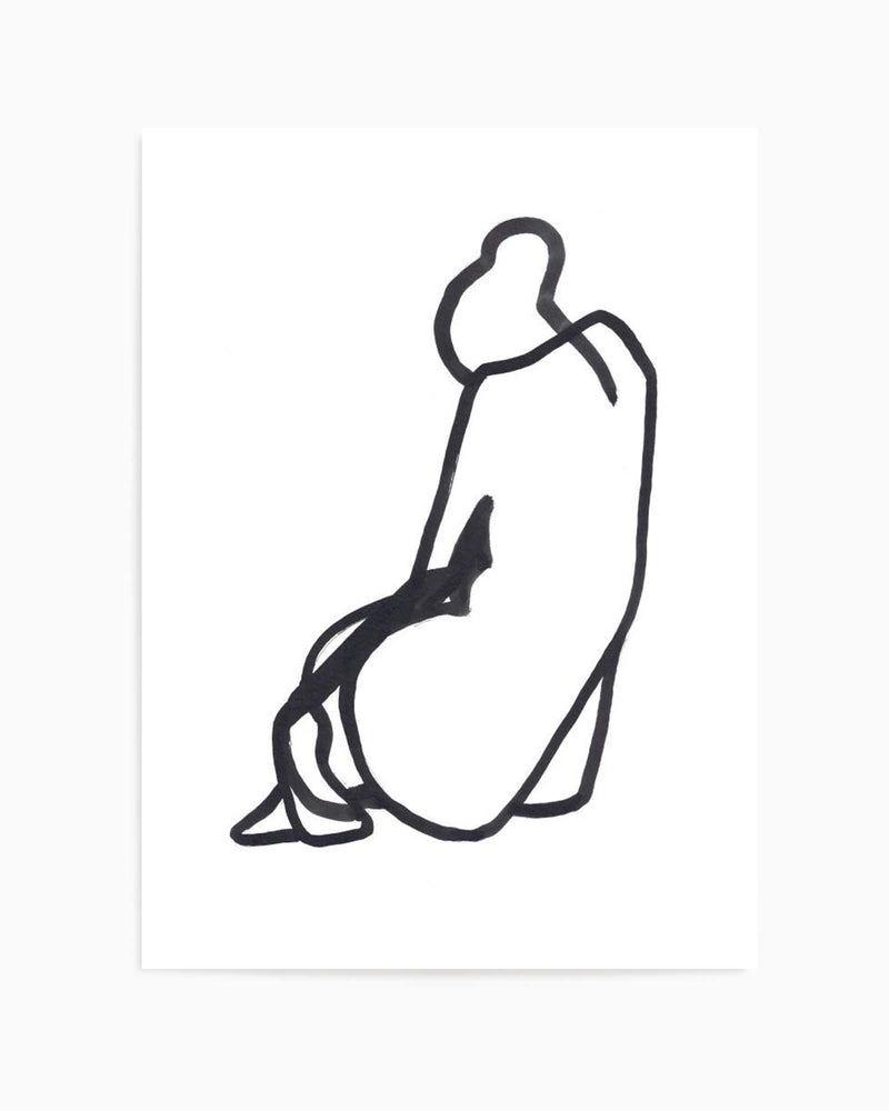 SITTING WOMAN V By Jorgen Hansson | Art Print