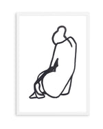 SITTING WOMAN V By Jorgen Hansson | Art Print