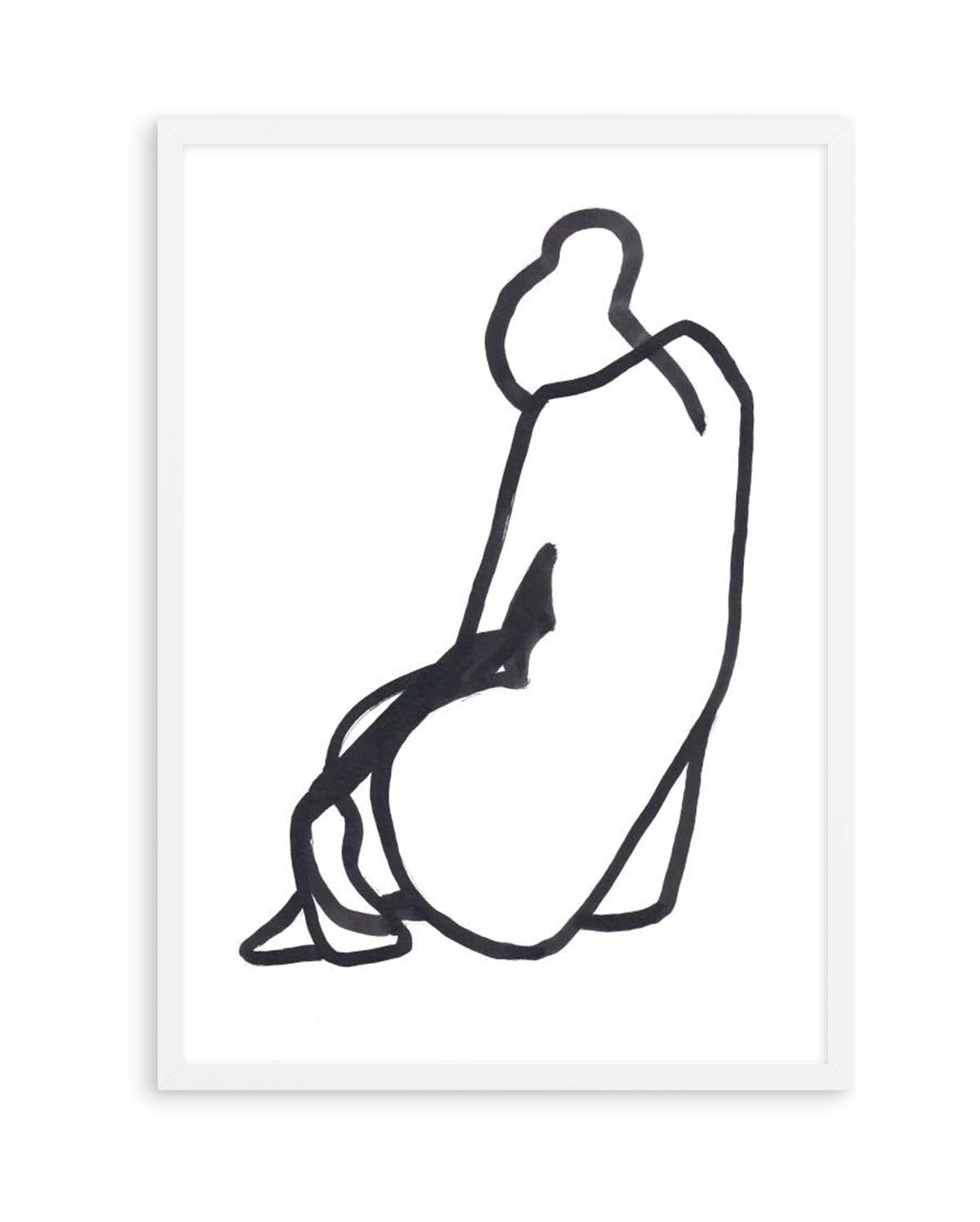 SITTING WOMAN V By Jorgen Hansson | Art Print