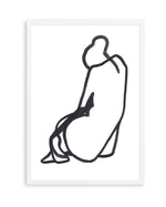 SITTING WOMAN V By Jorgen Hansson | Art Print